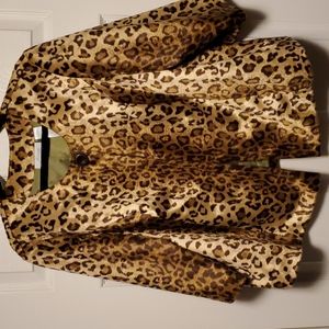 JH Collectibles Faux Fur Leopard Jacket
